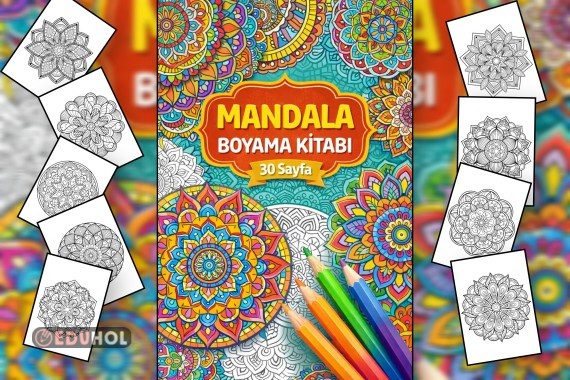 Mandala Boyama Kitabı (30 Sayfa)