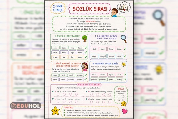 Sözlük Sırası Defter Notu