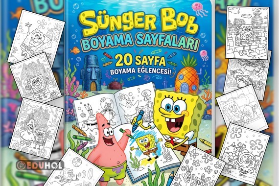 Sünger Bob Boyama Sayfaları (20 Sayfa)