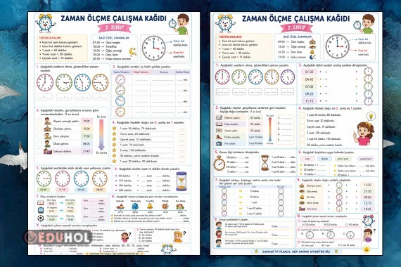 Zaman Ölçme Çalışma Kağıtları 5