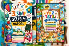 3.Sınıf Gelişim Raporu (Karne) Kapakları (Ön ve Arka Kapak) 4