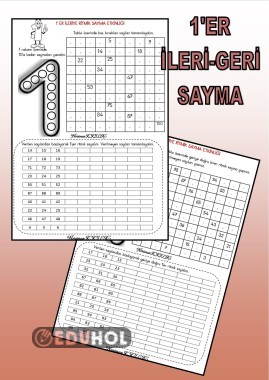 1'ER, İLERİ VE GERİ  RİTMİK SAYMA