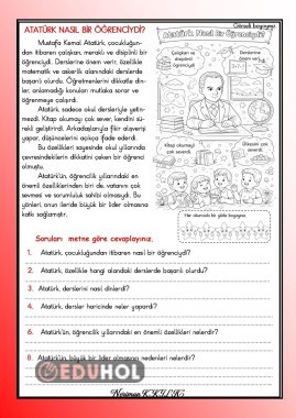 ATATÜRK NASIL BİR ÖĞRENCİYDİ- Okuma-Anlama