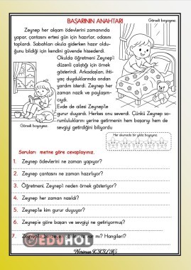 BAŞARININ ANAHTARI- Okuma-Anlama