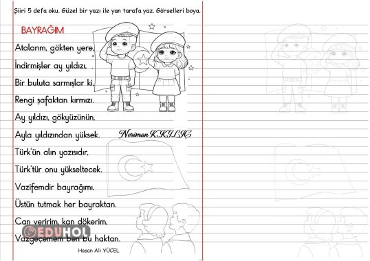 BAYRAK-Şiir Okuma-Yazma-1