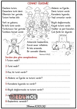 CENNET ÜLKEMİZ-Şiir-Okuma-Anlama