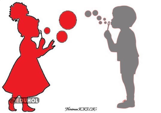 ÇOCUK SİLÜETLERİ-A4 Boyutunda