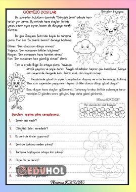 GÖKYÜZÜ DOSTLARI-Okuma-Anlama