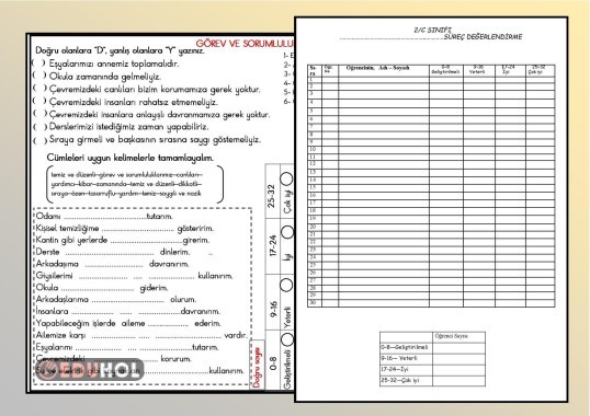 GÖREV VE SORUMLULUKLARIM Değerlendirme