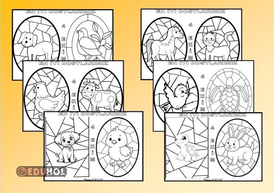 HAYVANLAR-Vitray Boyama