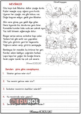MEVSİMLER-Okuma-Anlama Etkinliği-2