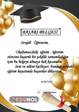 MEZUNİYET -Başarı belgesi