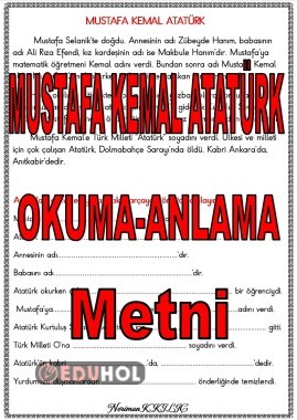 MUSTAFA KEMAL-Okuma-Anlama
