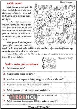 MÜZİK SANATI-Okuma-Anlama Etkinliği
