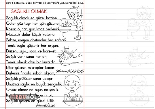 SAĞLIK HAFTASI-Şiir Okuma-Yazma