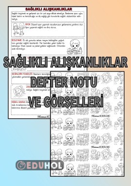 SAĞLIKLI ALIŞKANLIKLAR Konusu Defter Notu ve Görselleri