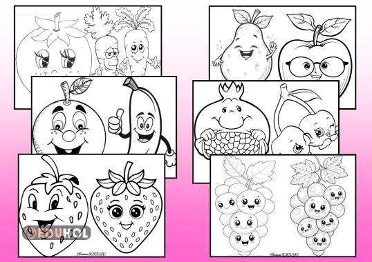 SEVİMLİ MEYVELER-Pano Görselleri