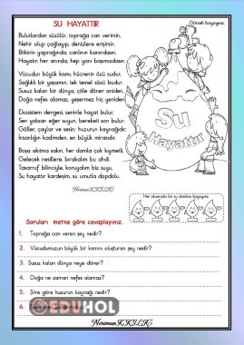 SUYUN ÖNEMİ-Okuma-Anlama-1