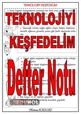 TEKNOLOJİYİ KEŞFEDELİM-Defter Notu