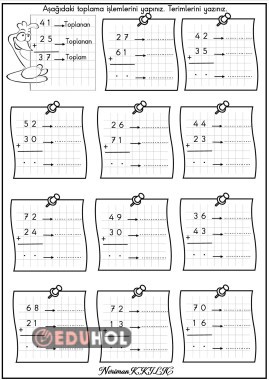 TOPLAMI İŞLEMİ TERİMLERİ