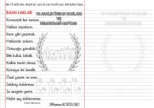 İNSAN HAKLARI-Şiir Okuma-Yazma-1
