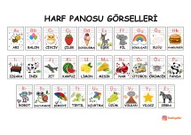 1. SINIF HARF PANOSU GÖRSELLERİ