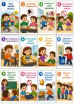 1. SINIF İÇİN OKUL VE SINIF KURALLARI GÖRSELLERİ