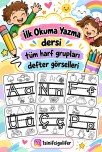 1. SINIF TÜM SESLER DEFTER BAŞLANGIÇ GÖRSELLERİ