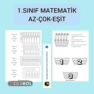 1.Sınıf Matematik Az-Çok-Eşit Etkinliği