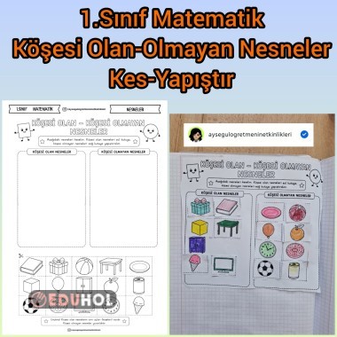 1.Snf Matematik Köşesi Olan -Olmayan Nesneler Kes-yapıştır