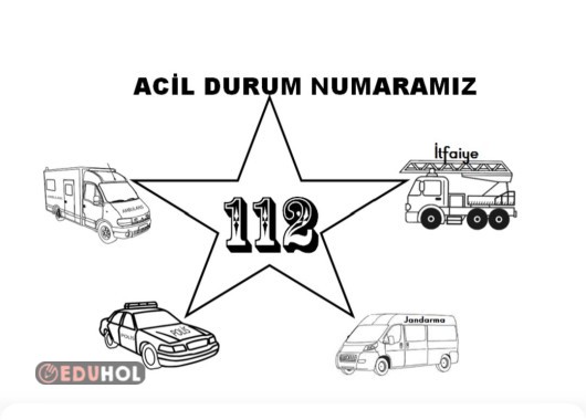 2.Sınıf Hayat Bilgisi Acil Durum Numarası Defter Görseli