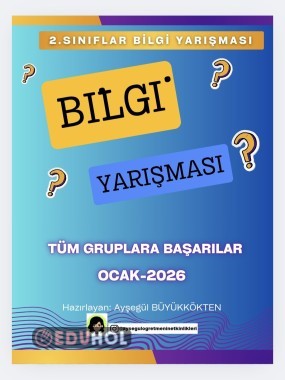2.Sınıflar Bilgi Yarışması