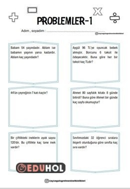 3.Snf Matematik Bölme Problemler-1