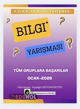 3.Sınıflar Bilgi Yarışması
