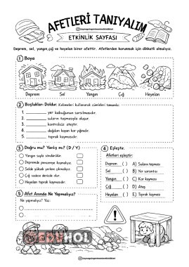 Afetleri Tanıyalım Etkinliği