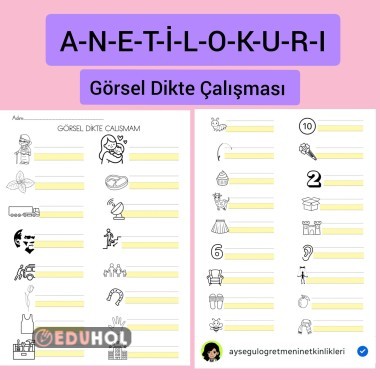 ANETİLOKURI Görsel Dikte Çalışması