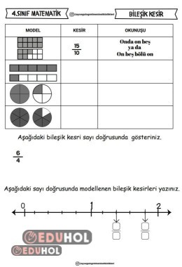 Bileşik Kesir Etkinlikleri