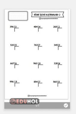 Bölme Alıştırmaları- 2