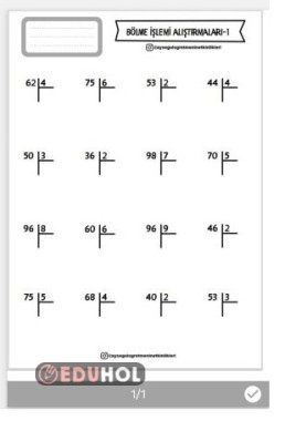 Bölme Alıştırmaları-1