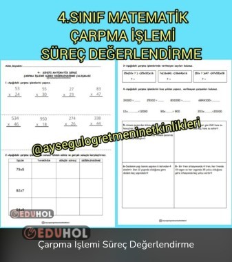 Çarpma İşlemi Süreç Değerlendirme