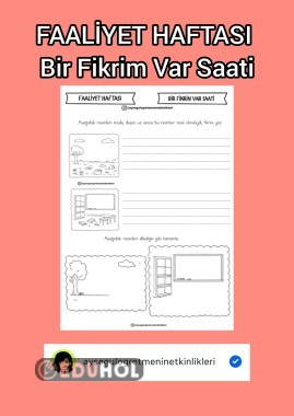 Faaliyet Haftası- Bir Fikrim Var Saati Etkinliği