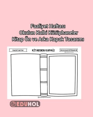 Faaliyet Haftası Okulun Kalbi Kütüphaneler Kitao Kapak Tasarımı