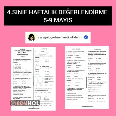 Haftalık Değerlendirme 5-9 Mayıs