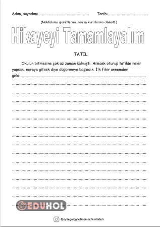 Hikaye Tamamlama -2