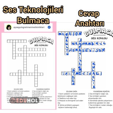 Ses Teknolojileri Bulmaca
