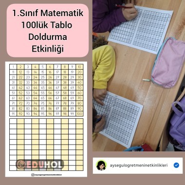Yüzlük Tablo Doldurma Etkinliği