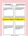 Çarpma İşlemi Problemleri-1