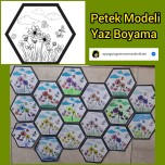 Petek Modeli Yaz Boyama