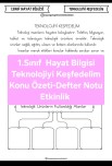 Teknolojiyi Keşfedelim Defter Notu
