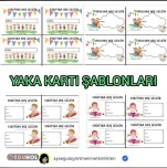 Yaka Kartı Şablonları